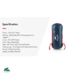 CWM400 Down Envelope Sleeping Bag7
